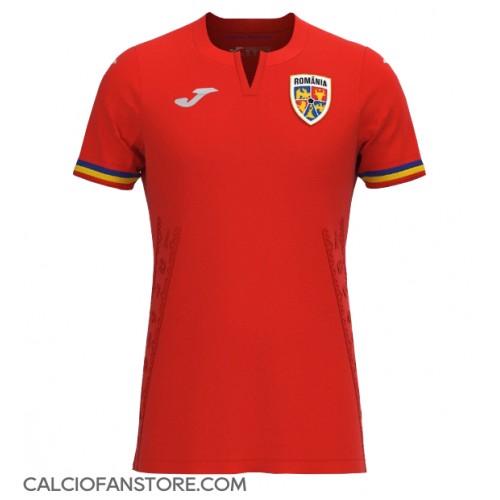 Maglia Calcio Romania Seconda Divisa Europei 2024 Manica Corta